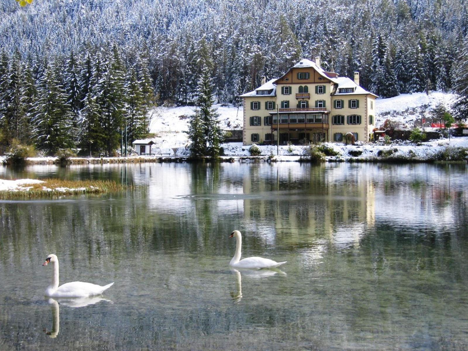 Hotel Baur Am See Dobbiaco Eksteriør bilde